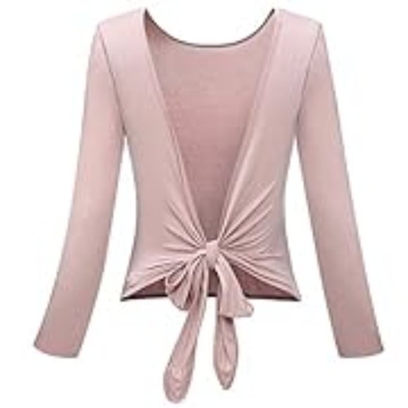 Pink Ballet Wrap Crop Top Size M - Picture 1 of 6